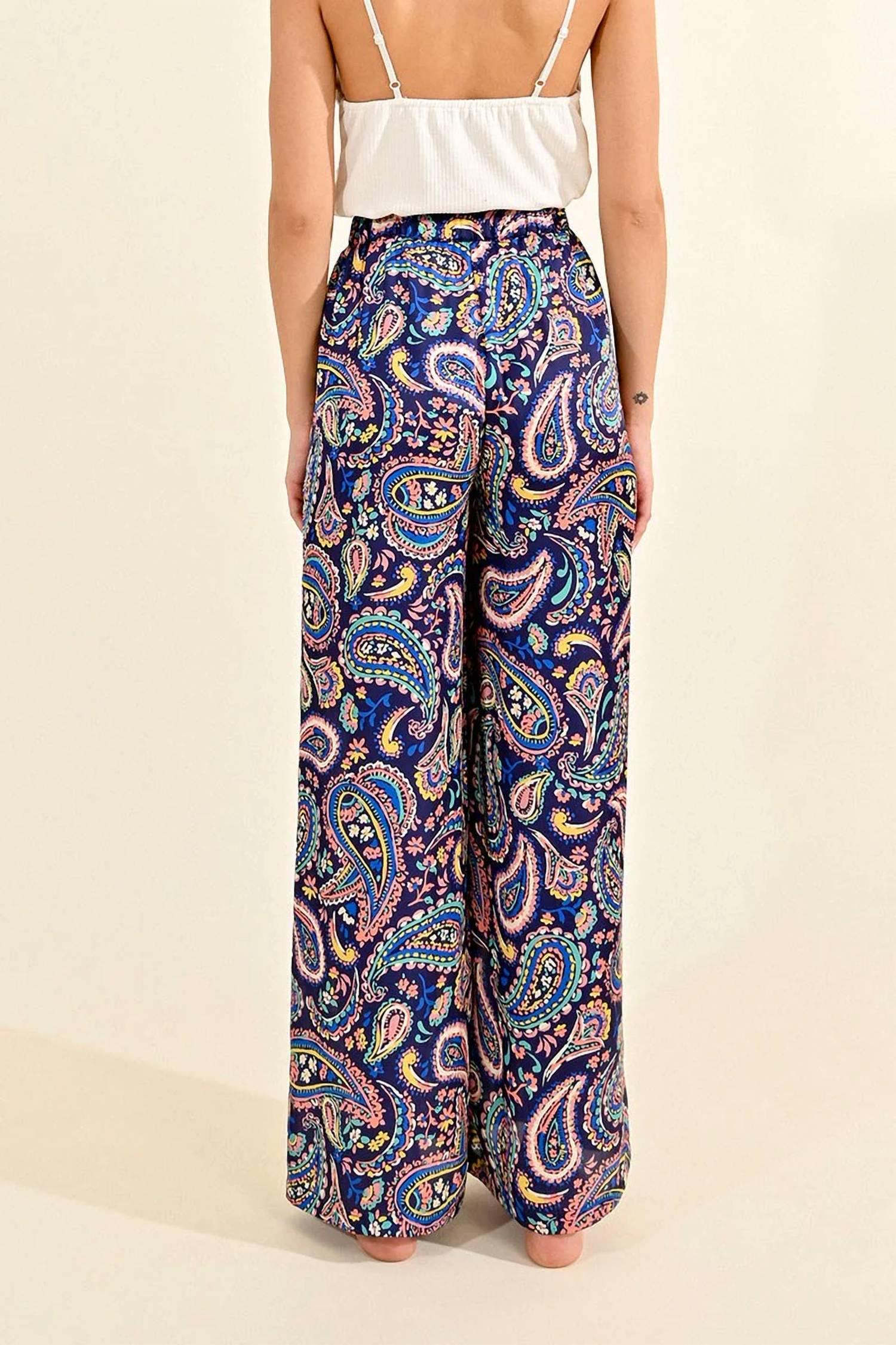 Molly Bracken - Wide Leg Paisley Pants