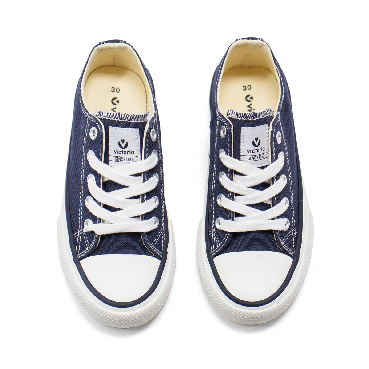 Victoria - Boy's Tribu Canvas Low Top Lace-up Sneakers