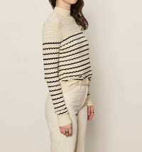 Sanctuary - Forever Striped Mock Neck Top