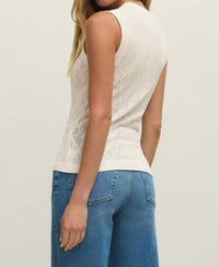 Z Supply - Tibi Mesh Sleeveless Crew Tank Top