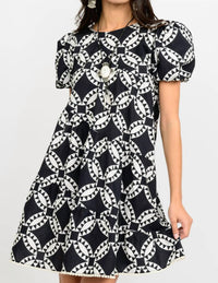 Uncle Frank - Puff Sleeve Swing Mini Dress