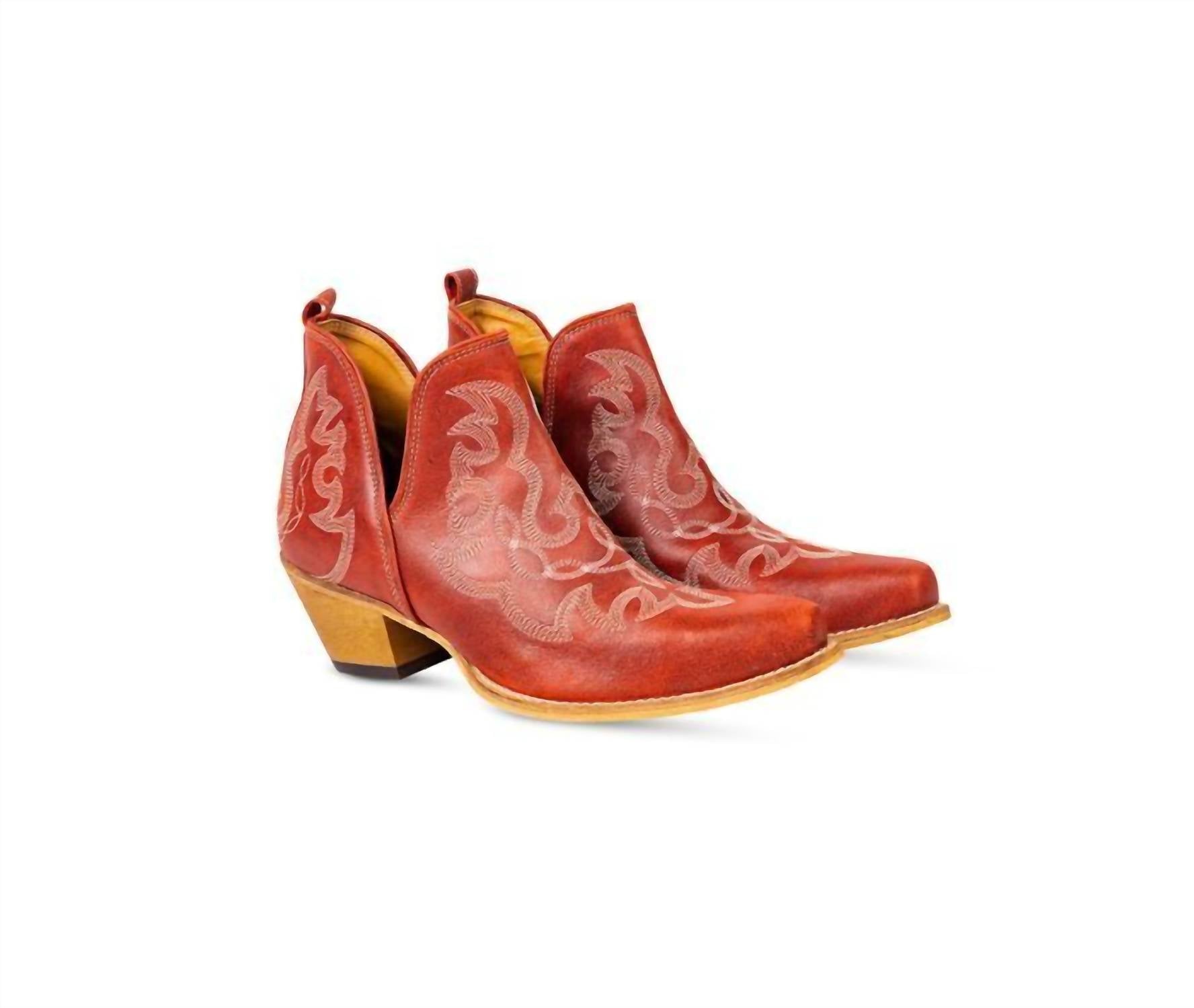 Myra - Women's Maisie Stitched Leather Boots