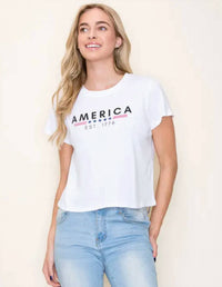 Tres Bien - America Est 1776 Crop Tee