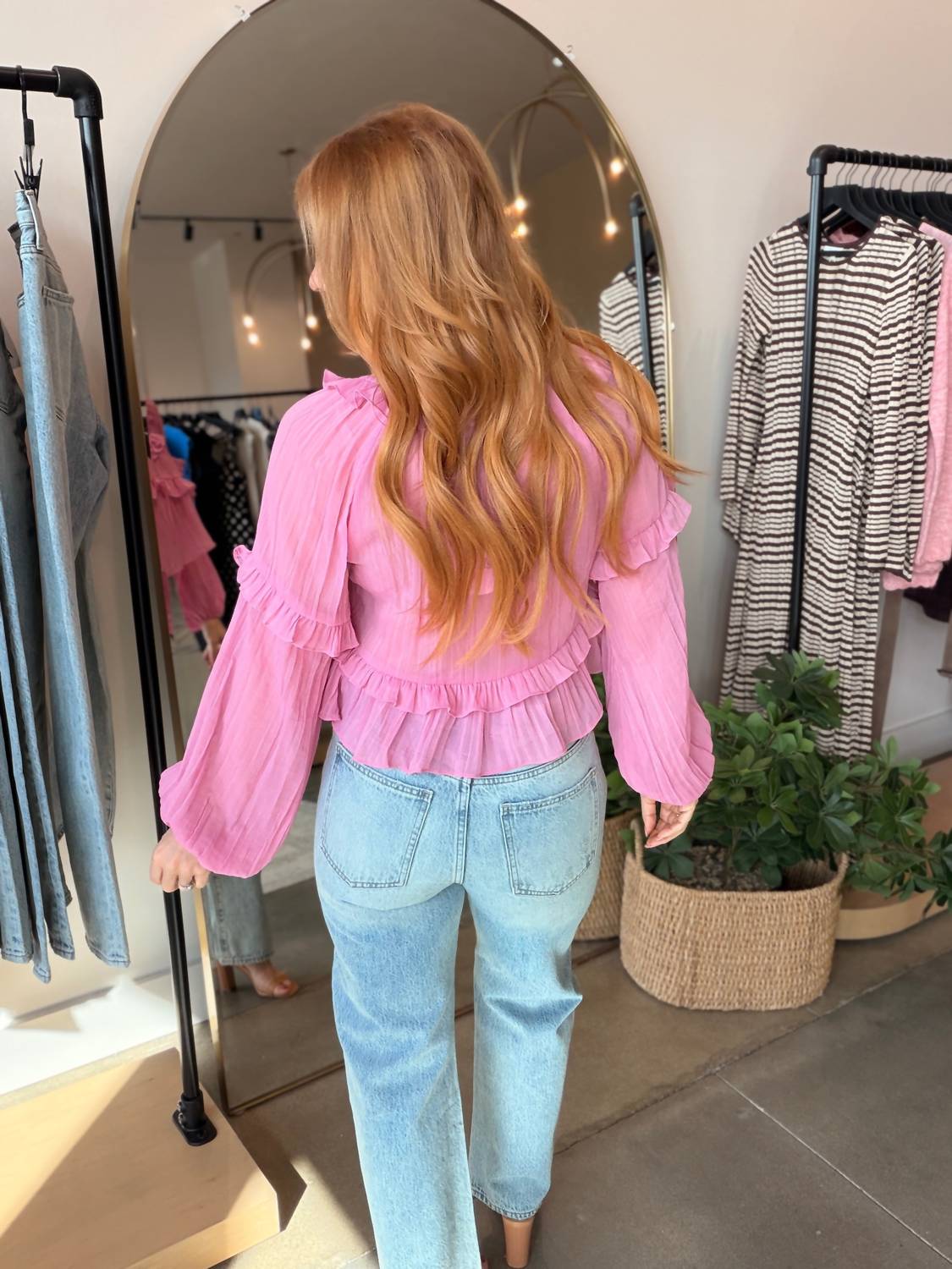 Le Lis - Ruffle Scoop Neck Top
