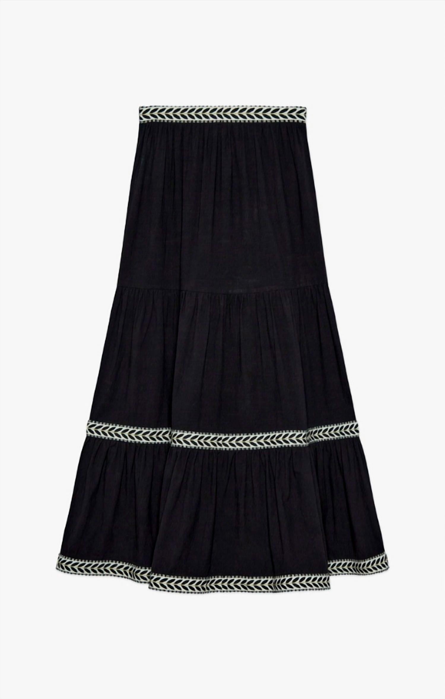 Mint Exclusives - Naka Embroidered Maxi Skirt