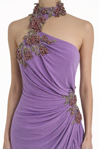 Mac Duggal - One-shoulder Beaded Gown