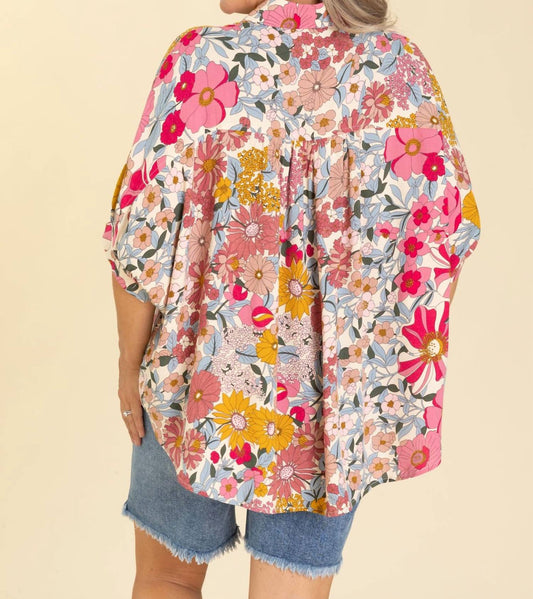 Bibi - Kelly Floral Button Down Shirt