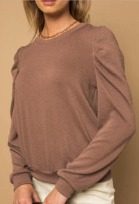 Puff sleeve top
