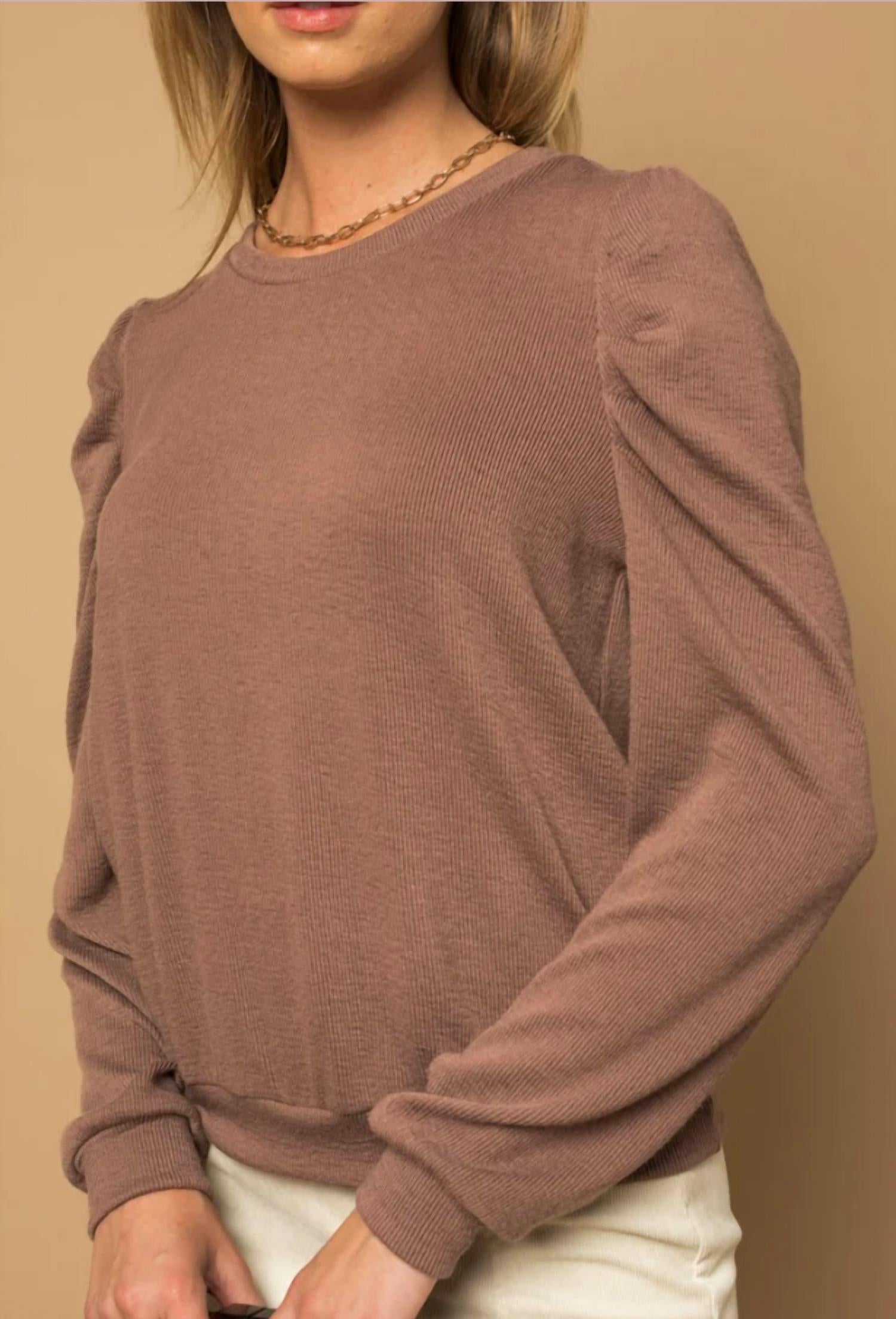 Puff sleeve top