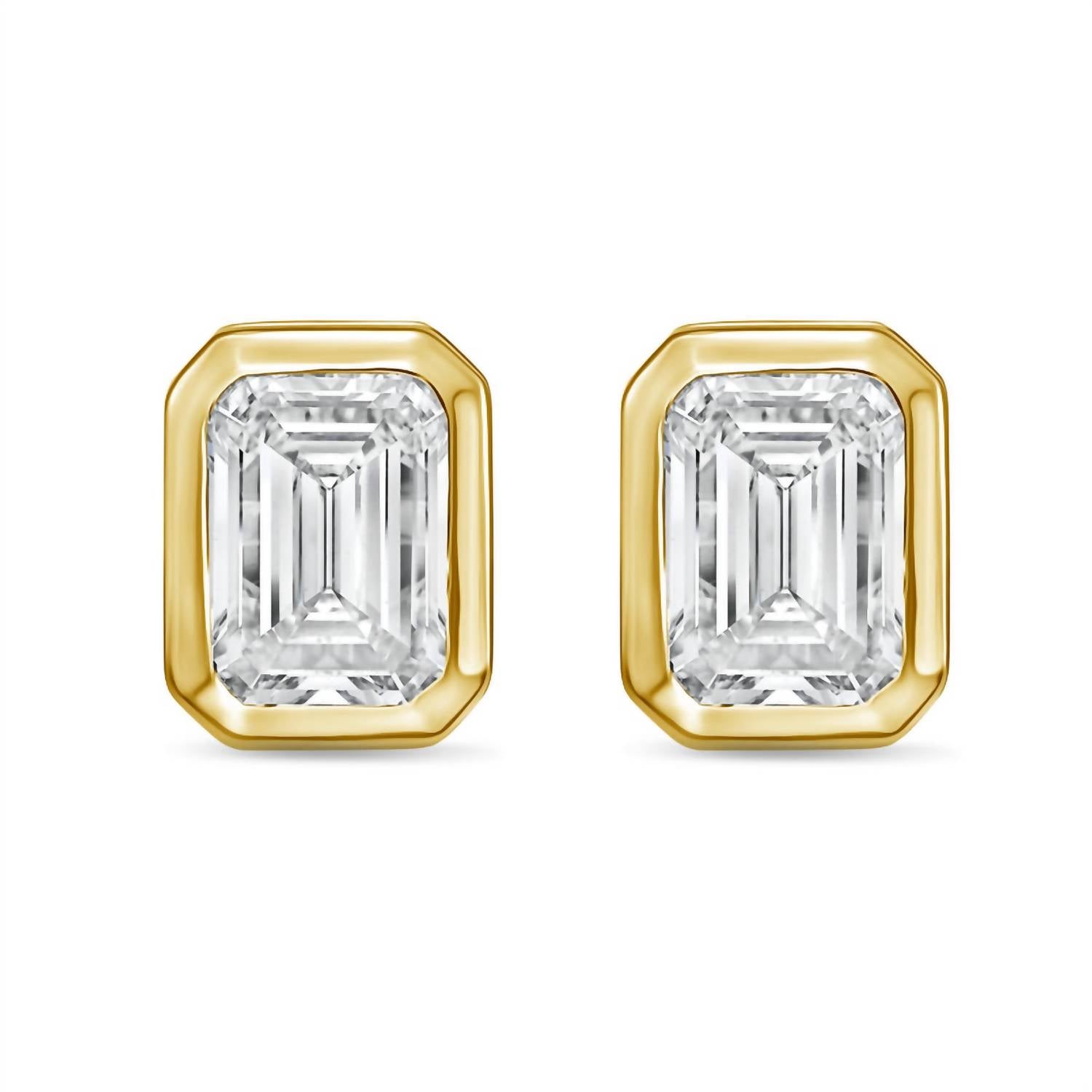 Diana M Jewels - Women's Emerald Lab-grown Diamond Stud Earrings (3.00 Tcw) - Signature