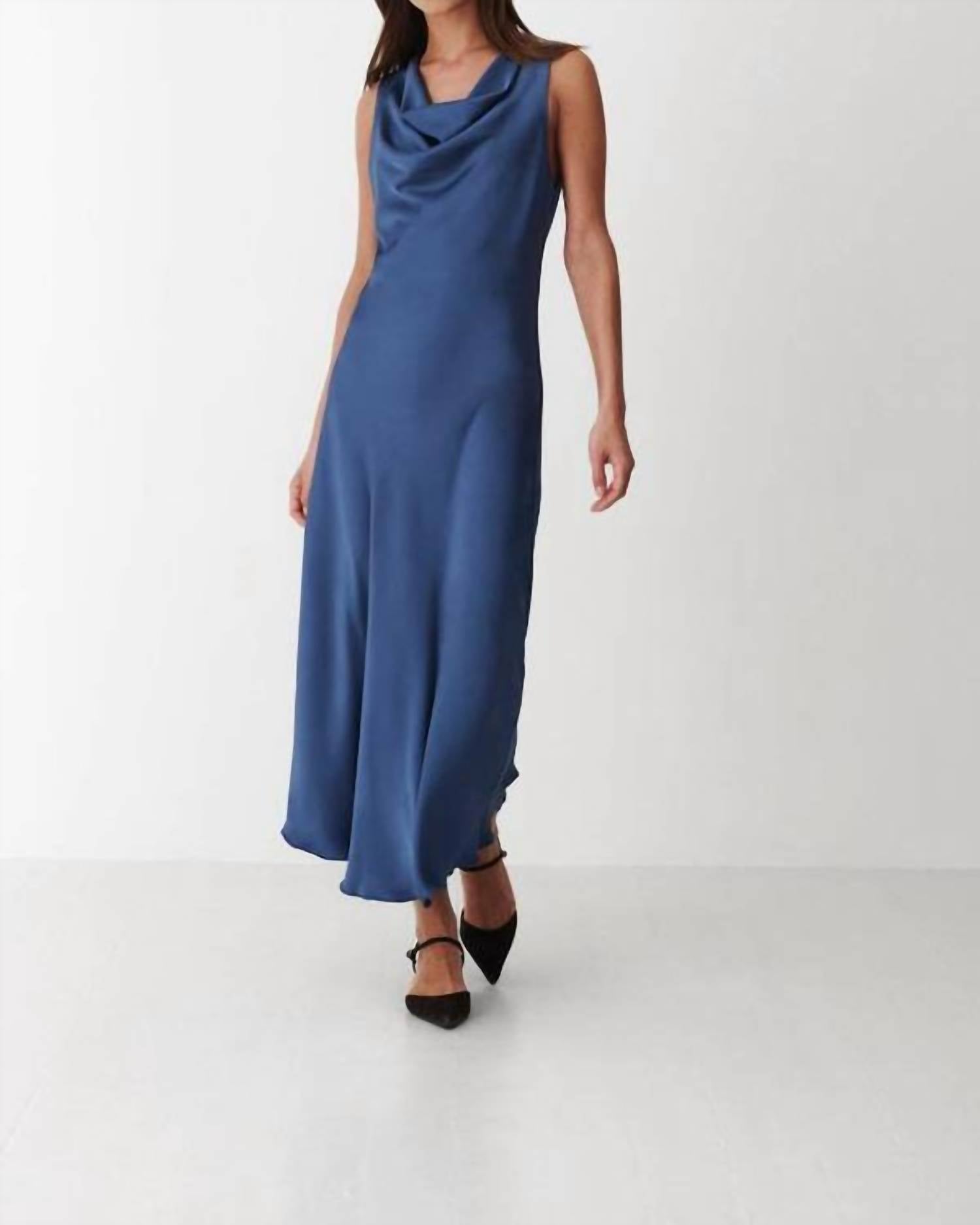 Karmamia Flow Dress in semi rich crown blue - women's dress