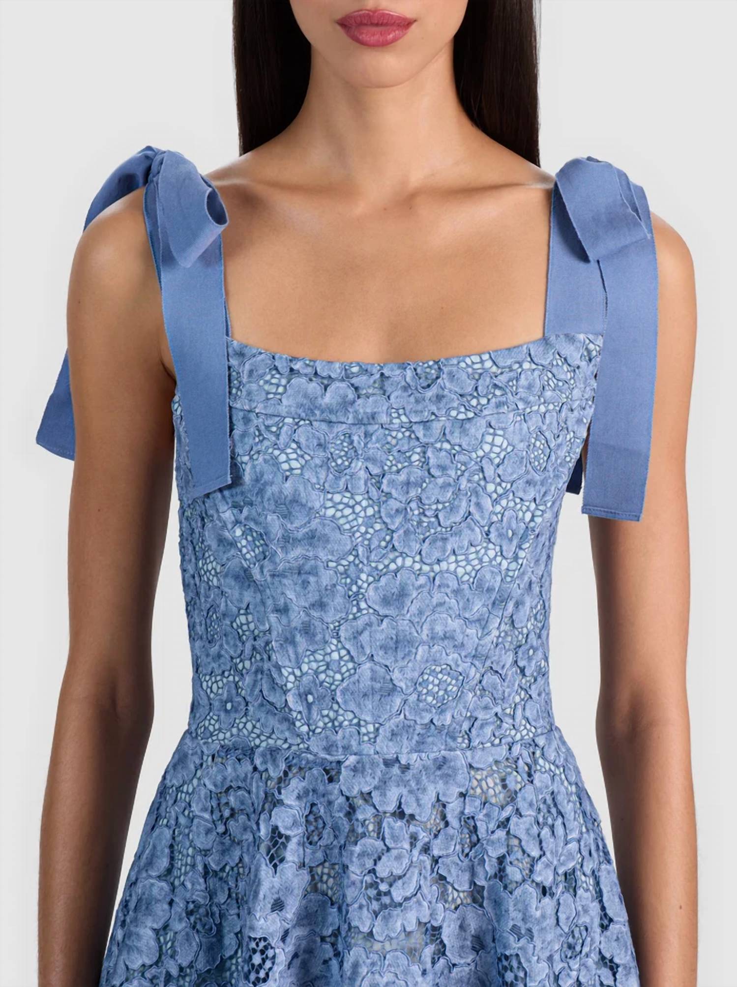 Alice + Olivia - ROSALEE LACE BUSTIER DRESS