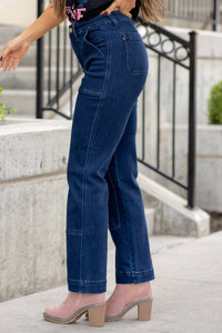 Judy Blue - High Rise Work Wear Utility Straight Leg Jean