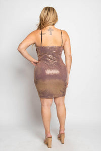 Metallic Mini Dress