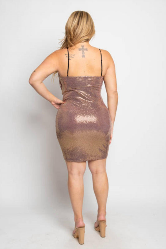 Metallic Mini Dress