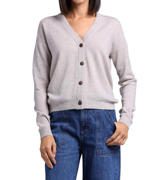 Minnie Rose - Cashmere V Neck Cardigan