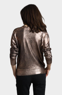 Minnie Rose - Metallic Print Cardigan