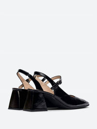 Wonders Women's Slingback Heels in black - women's heels - alternate view