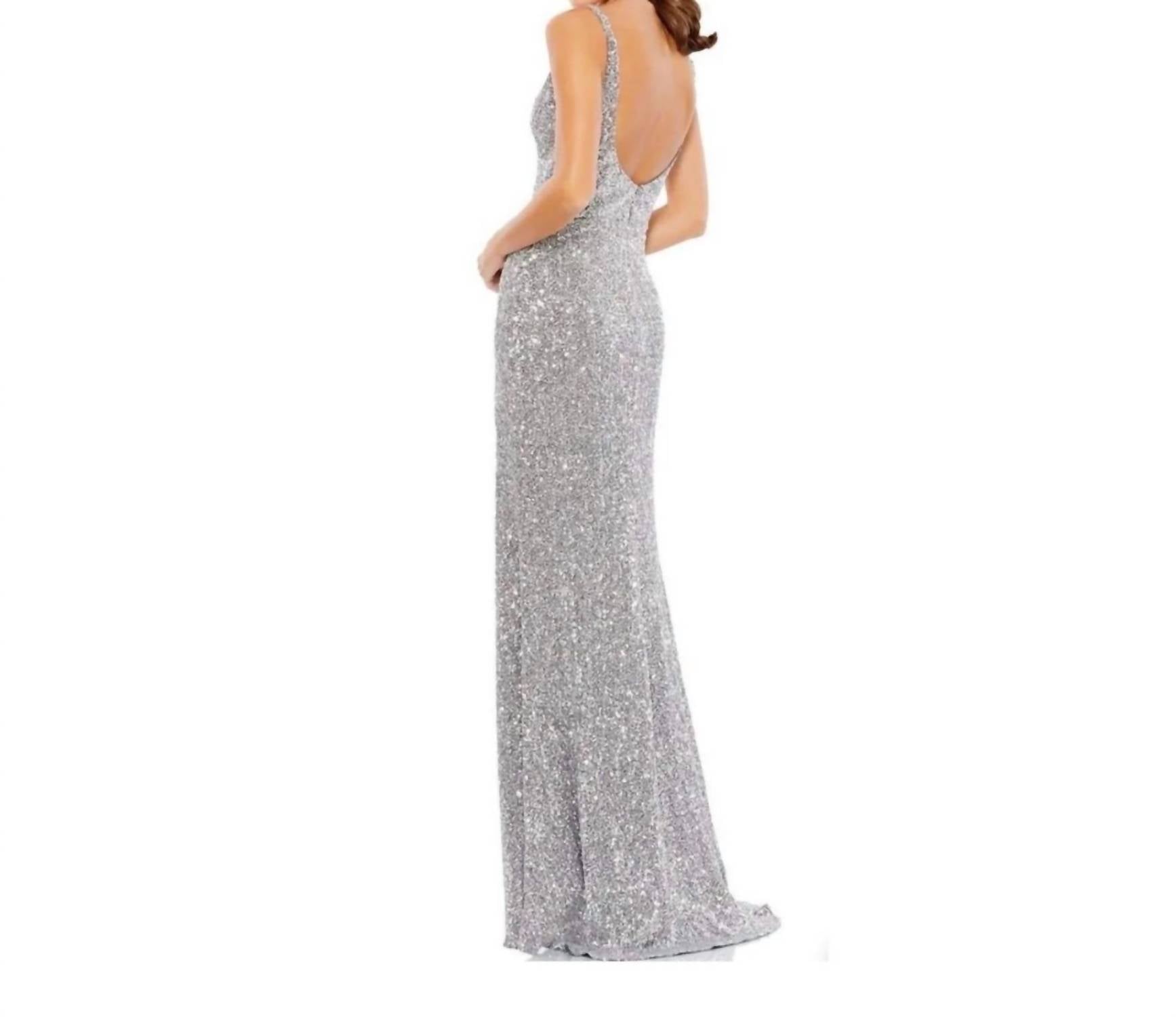 Mac Duggal - Sleeveless Sequin Dress