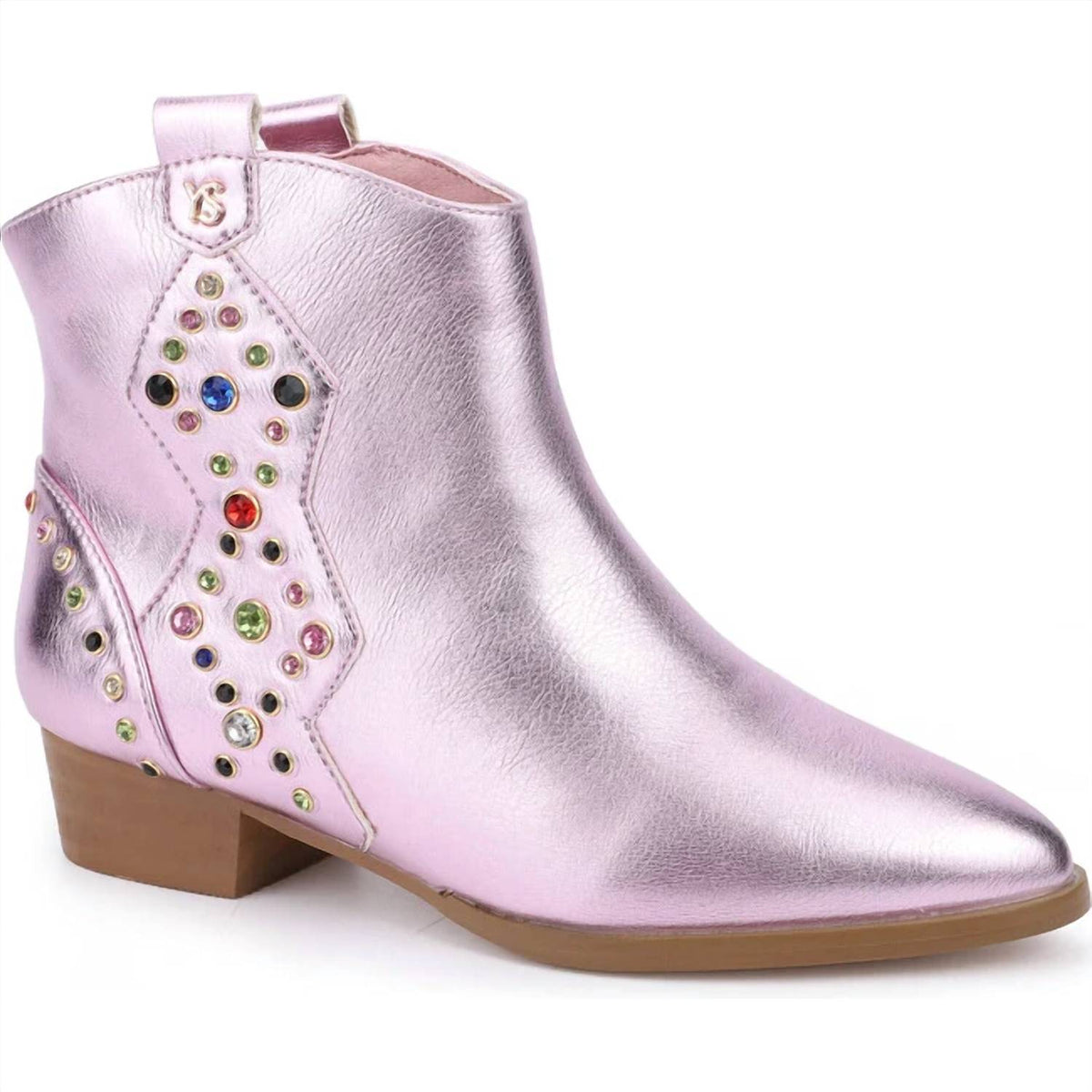 Yosi Samra - Kid's Miss Dallas Metallic Studded Bootie