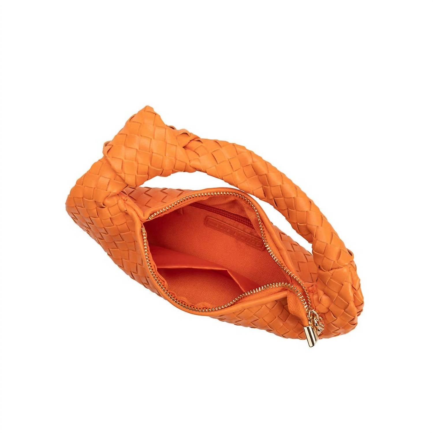 Melie Bianco Drew Small Recycled Vegan Top Handle Bag in orange - women's bag - view 4
