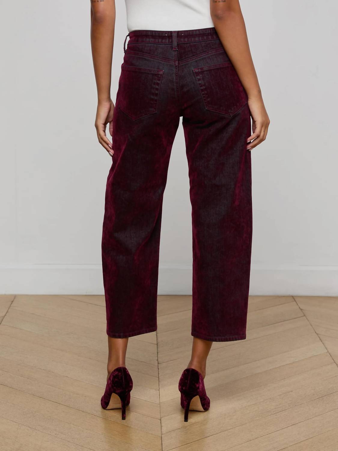 L'Agence - Dolores Low Rise Bow-leg Pants