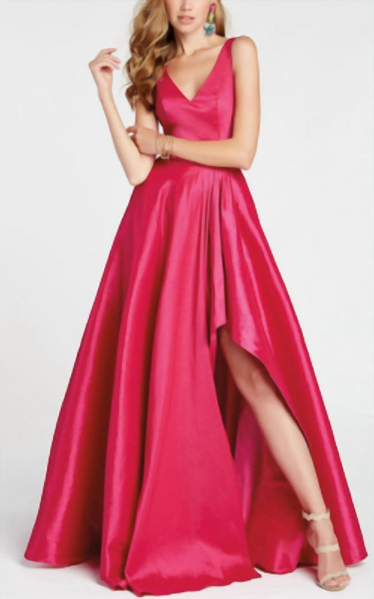 Alyce Paris - Asymmetrical Taffeta Ball Gown