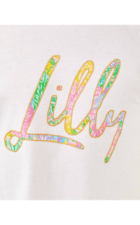 Lilly Pulitzer Girl's Mini Rally Tee in multi bright delight patch lilly - kids' t-shirt - alternate view