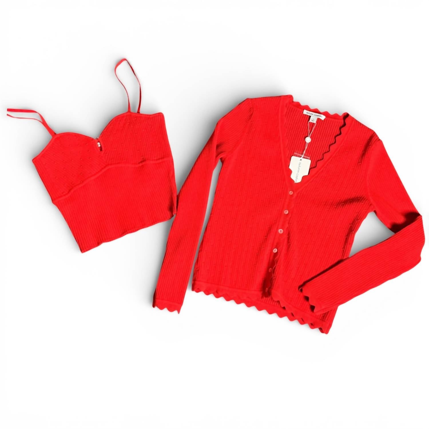 Autumn Cashmere - Popcorn Stitch Rib Camisole