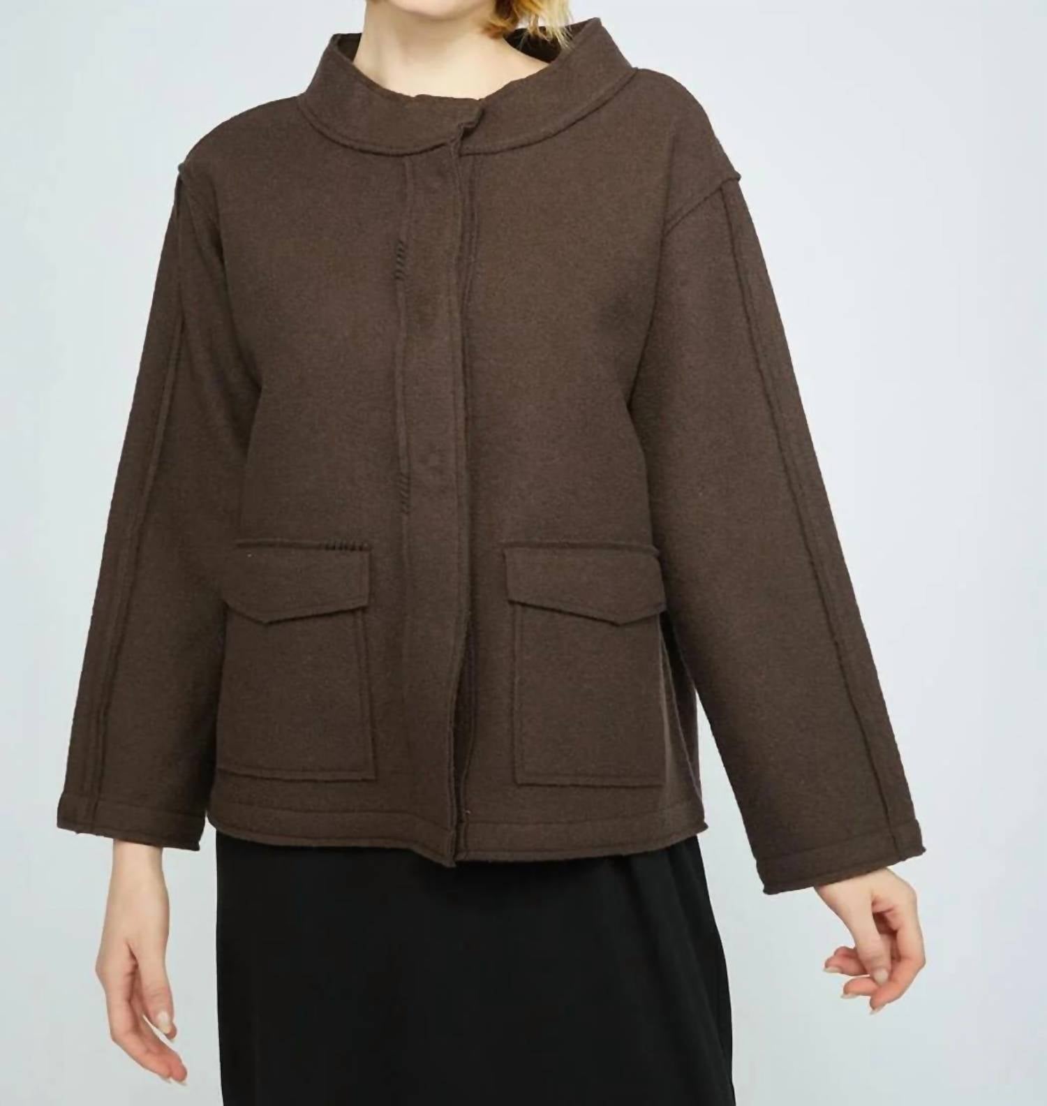 Olivia By Habitat - Boiled Wool Snappy Jacket