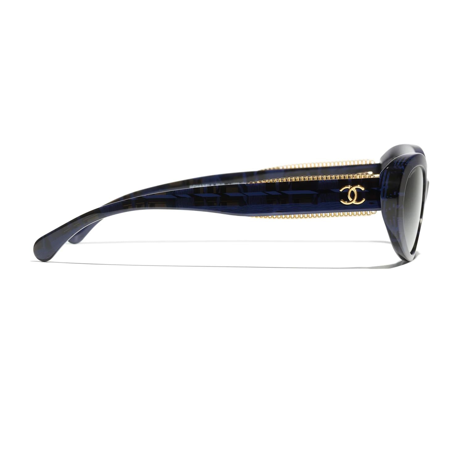 Chanel - Oval Non Polarized Sunglasses 5515 - 166971