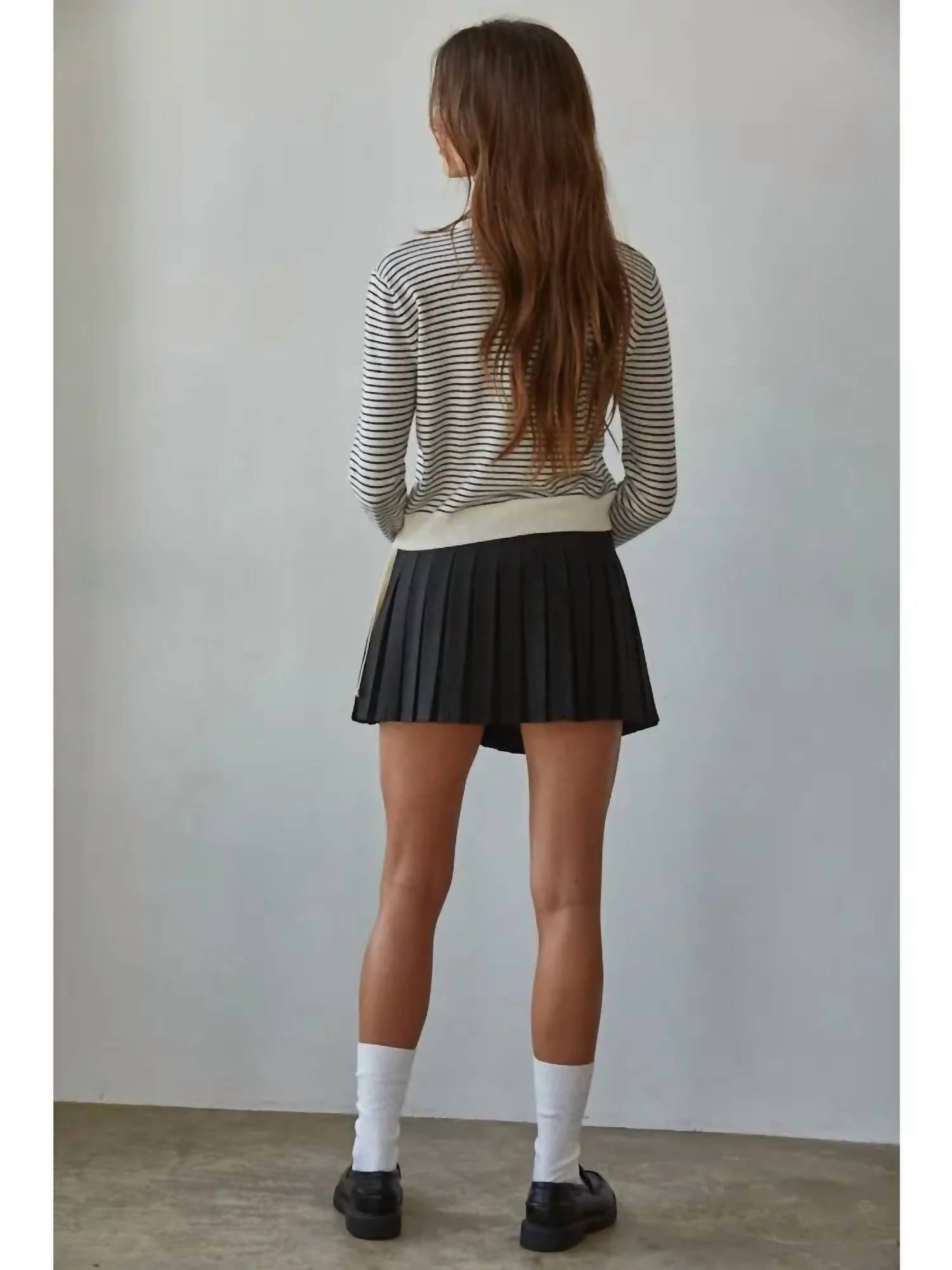 By Together - Astrid Pleated Mini Skirt