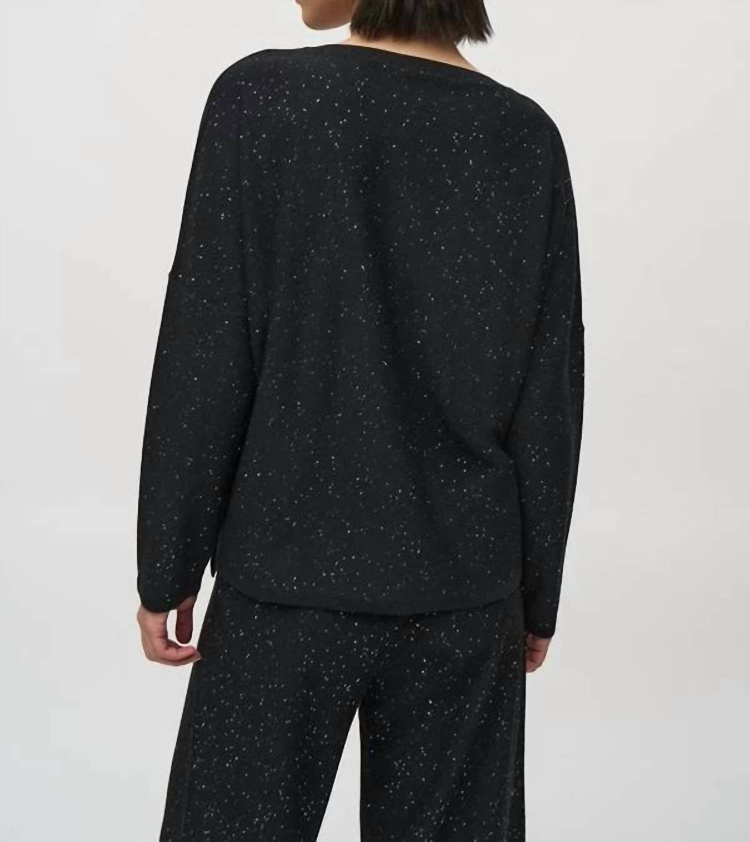 Joseph Ribkoff - Sequined Sweater Knit Boxy Top