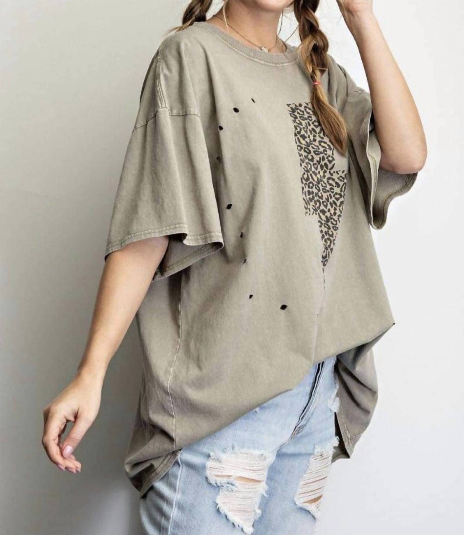 Easel - Short Sleeve Printed Mirab Tee