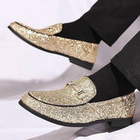 Cosidram - Men's Slide On Buckle Loafer Shoes