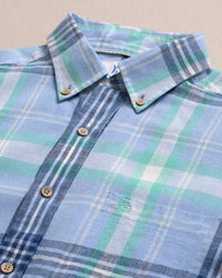 Southern Tide - Men's Cedar Island Plaid Linen Rayon Sport Shirt