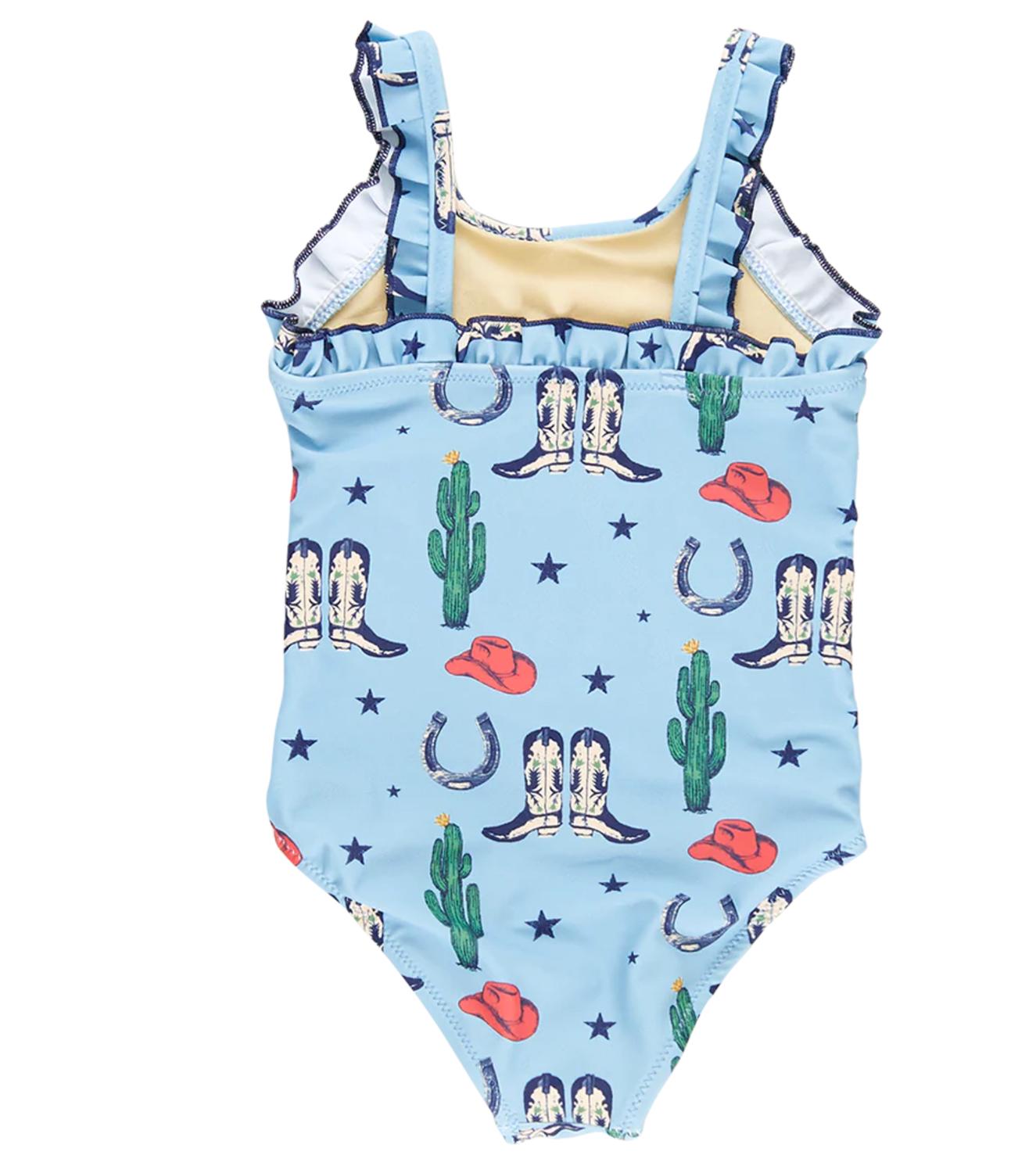 Pink Chicken - Girl's Tiny Rodeo Swimsuit
