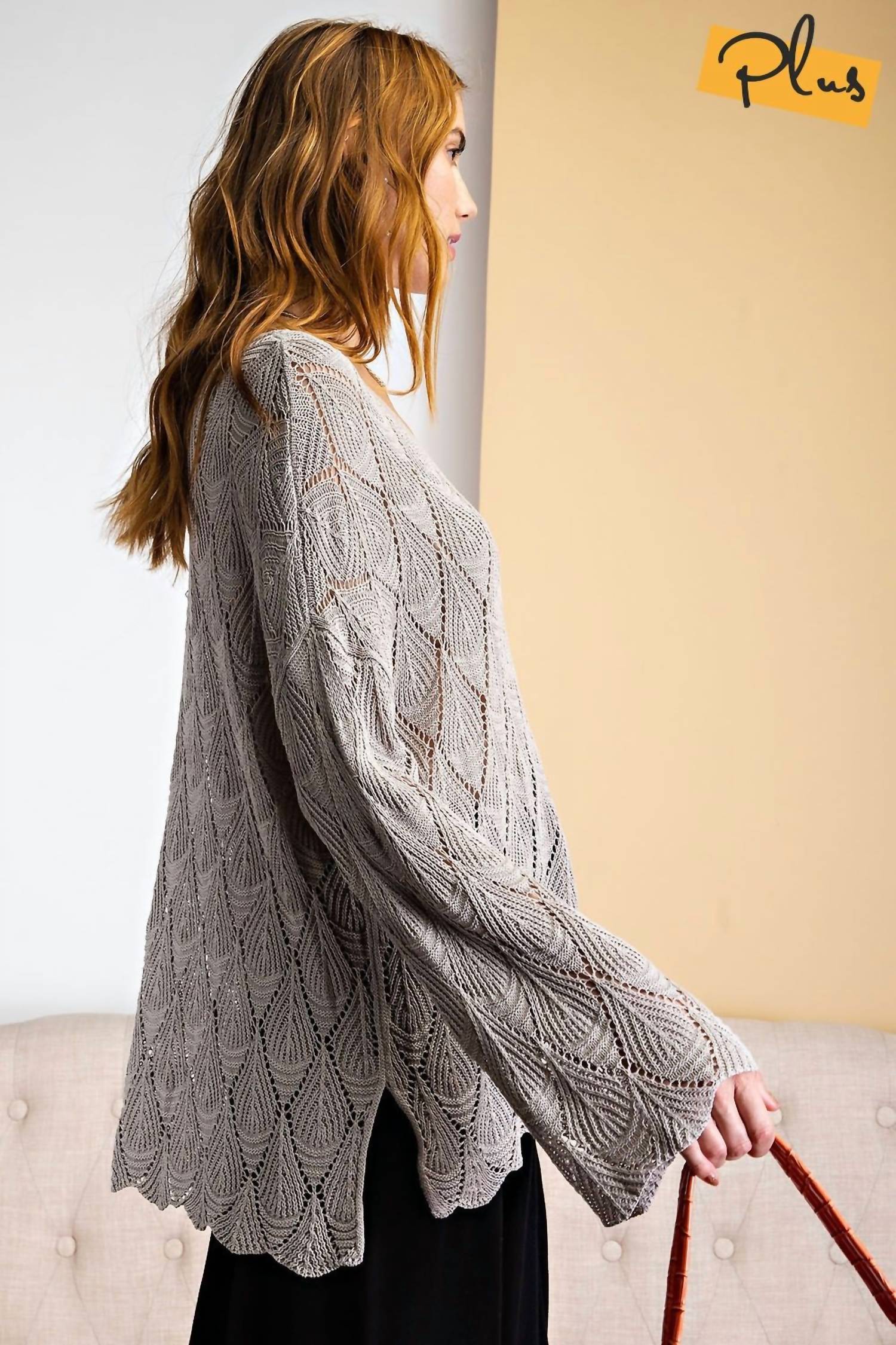 Easel - Gorgeous Lightweight Knit Sweater