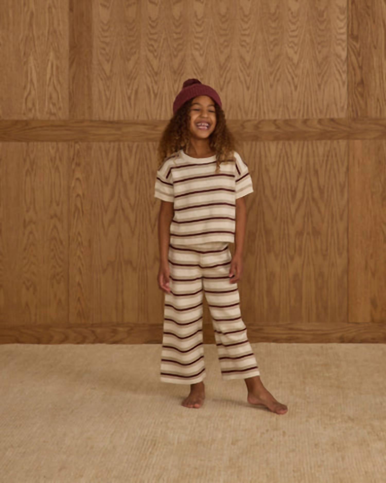Rylee + Cru - Kid's Boxy Crop Knit Tee