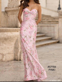 Sherri Hill - Floral Strapless Dress