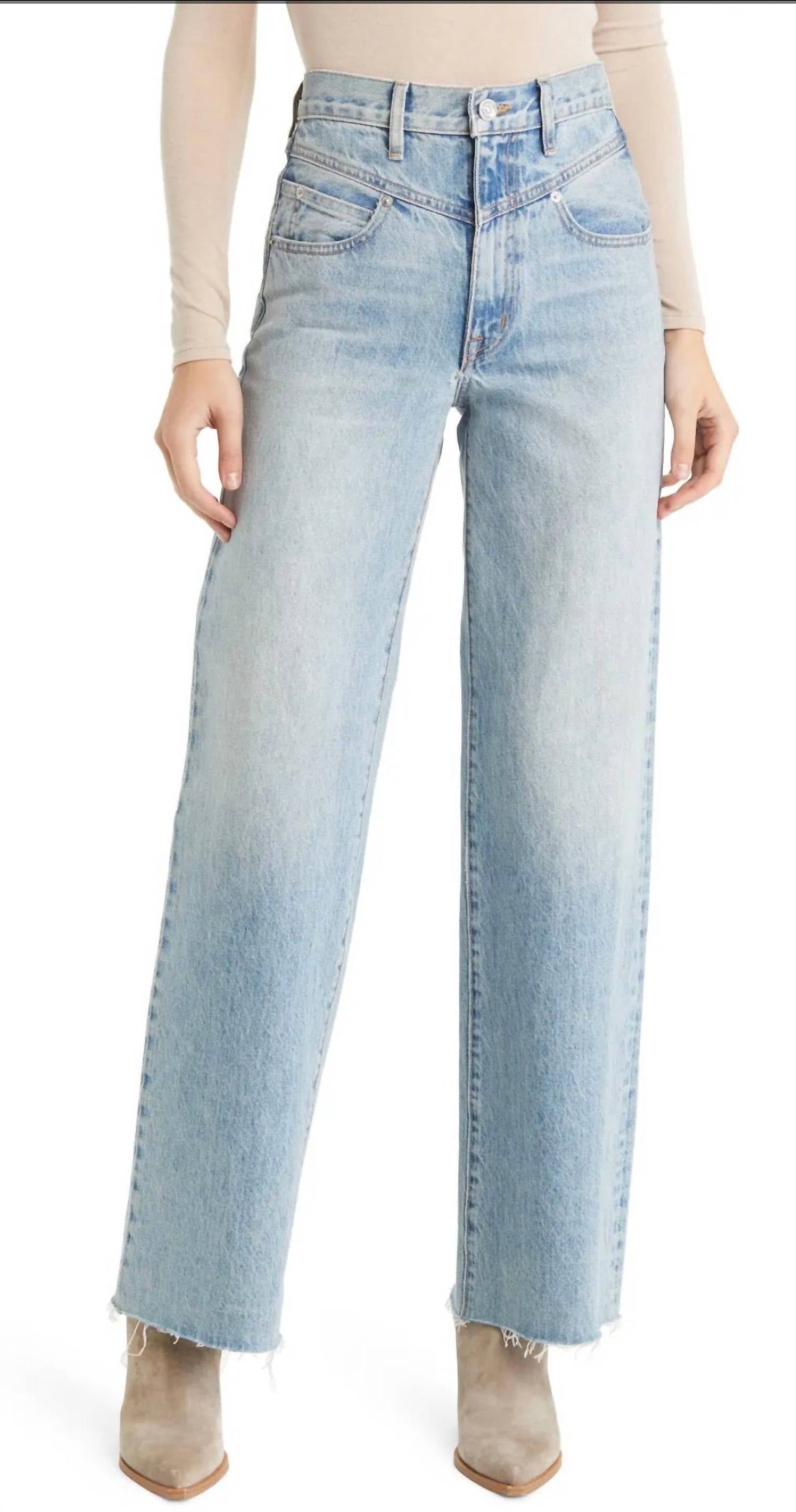 Slvrlake - Grace Double Yoke High Waist Wide Leg Jeans