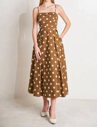 Flying Tomato - Polka Dot Midi Dress