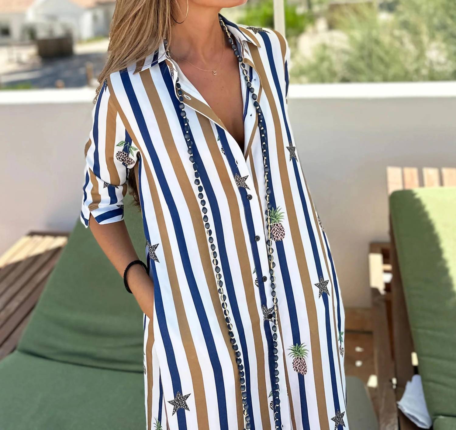 Vilagallo - Isota Stripe Dress