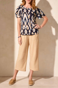 Tribal - Ruffle Sleeve Top
