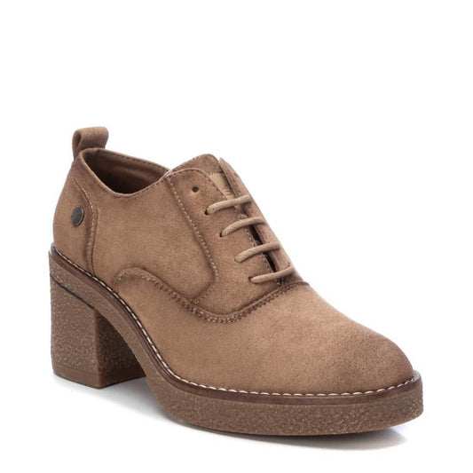 Xti - Women's Suede Heeled Oxfords