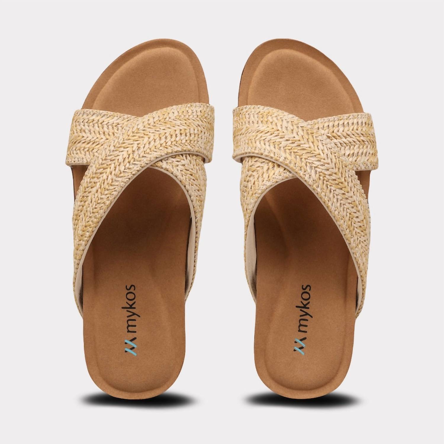 Mykos Women's Leyla Crossband Sandal in brown - women's sandal - view 8