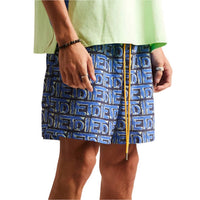 Diet Starts Monday Men's Scribble Shorts in blue - men's shorts - detail view