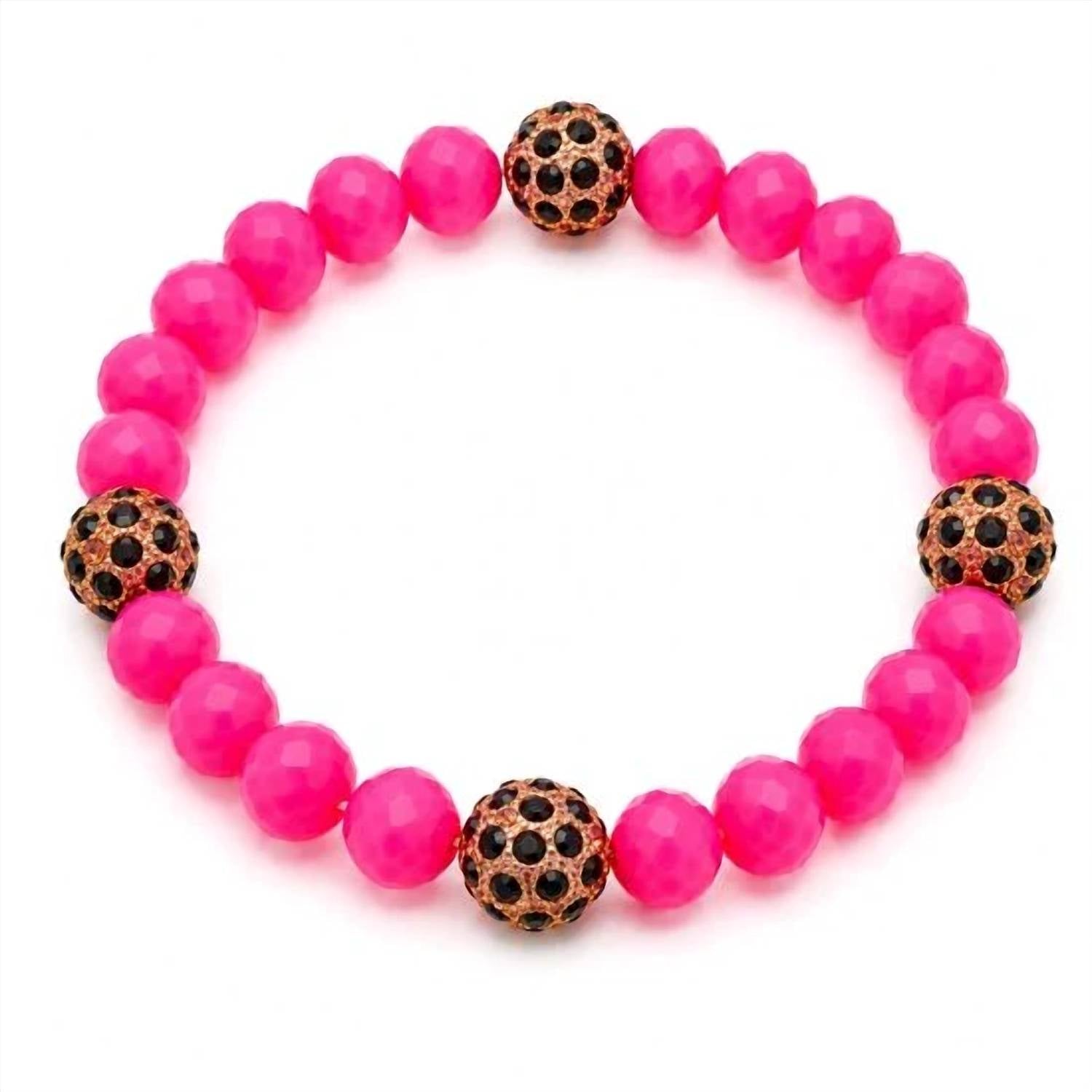 Sparkly South Wholesale - Women's Crystal Leopard Accent Stretch Bracelet