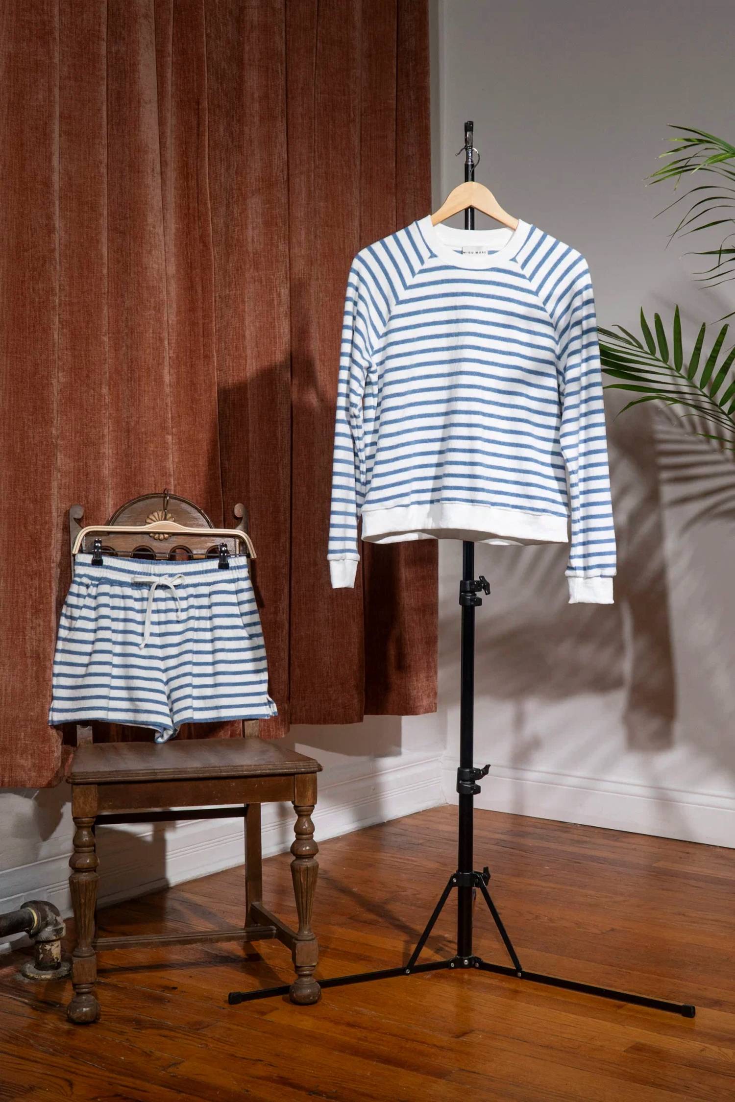 Miou Muse - Simona Striped Shorts