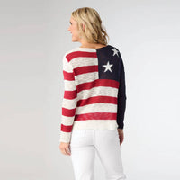 Coco + Carmen - Muriel Burnout Flag Sweater